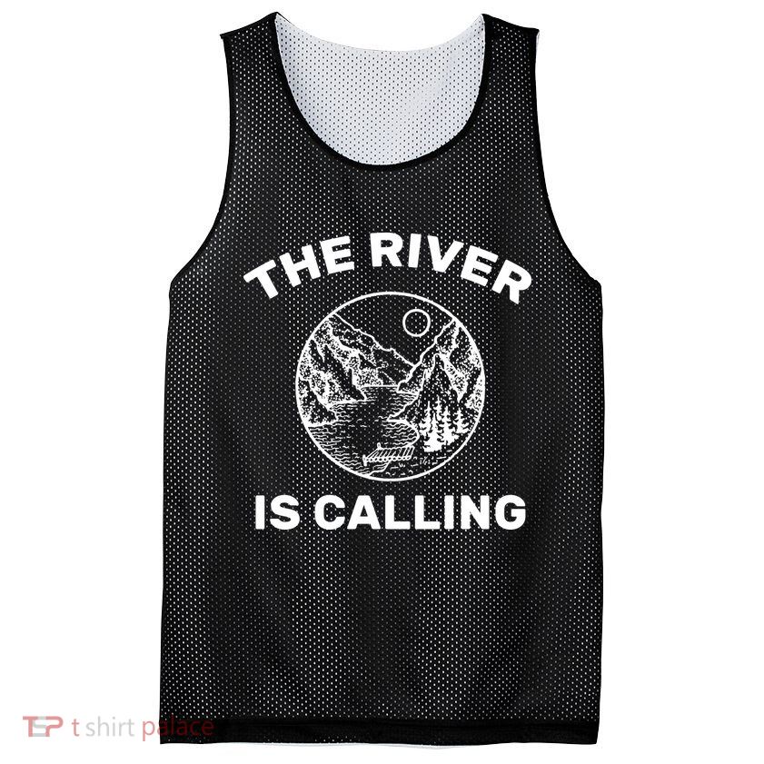The River Is Calling  Mesh Reversible Basketball Jersey Tank