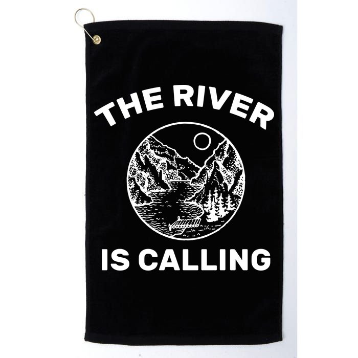 The River Is Calling  Golf Towel