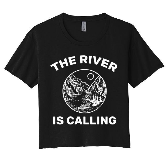 The River Is Calling  Crop Top
