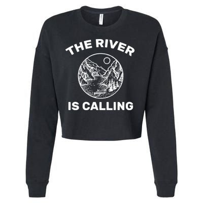 The River Is Calling  Cropped Pullover Crew