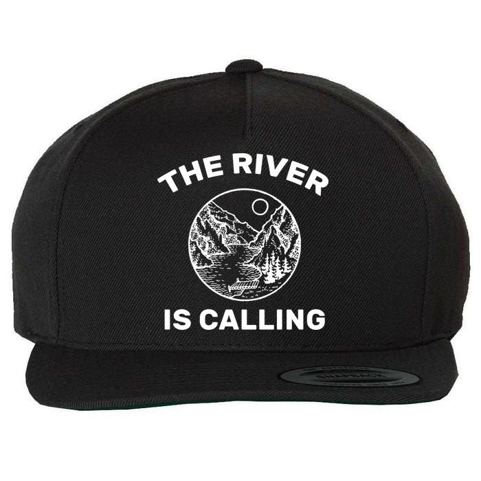 The River Is Calling  Wool Snapback Cap