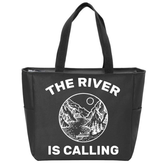 The River Is Calling  Zip Tote Bag