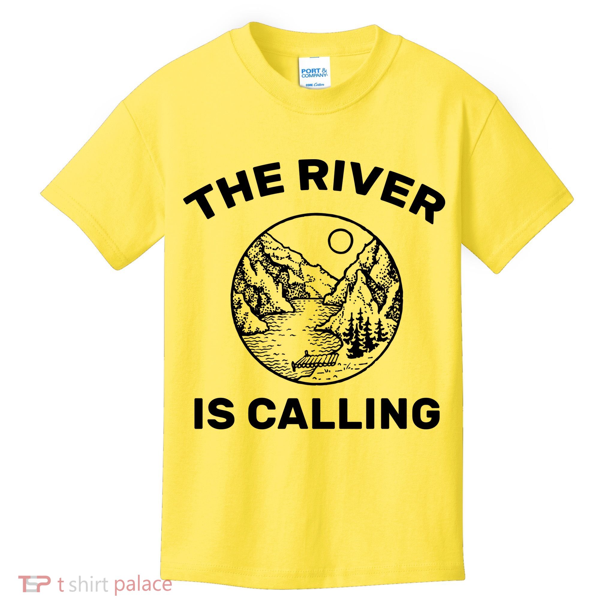 The River Is Calling  Kids T-Shirt