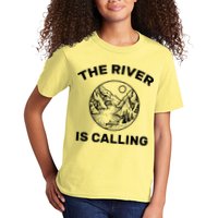 The River Is Calling  Kids T-Shirt