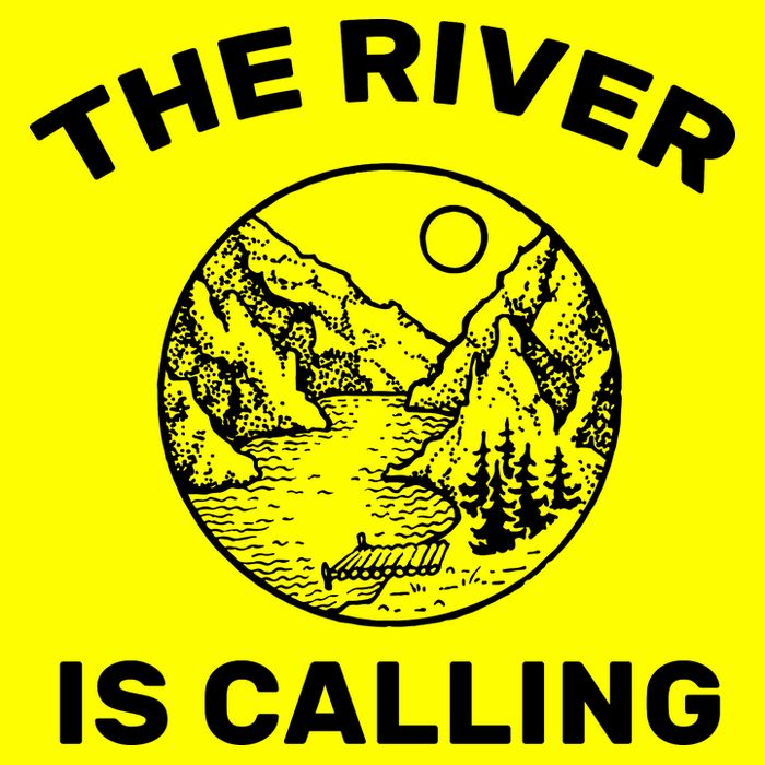 The River Is Calling  Kids T-Shirt