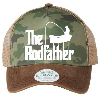 The Rod Father Funny Fishing Dad Legacy Tie Dye Trucker Hat