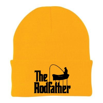 The Rod Father Funny Fishing Dad Knit Cap Winter Beanie