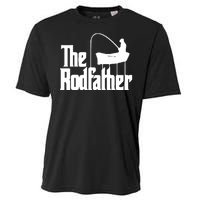 The Rod Father Funny Fishing Dad Cooling Performance Crew T-Shirt