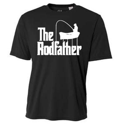 The Rod Father Funny Fishing Dad Cooling Performance Crew T-Shirt