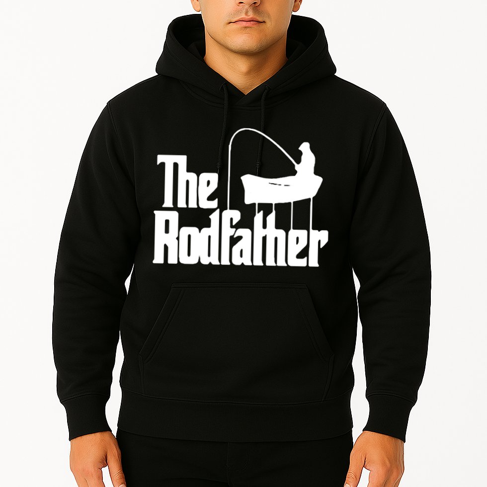 The Rod Father Funny Fishing Dad Hoodie