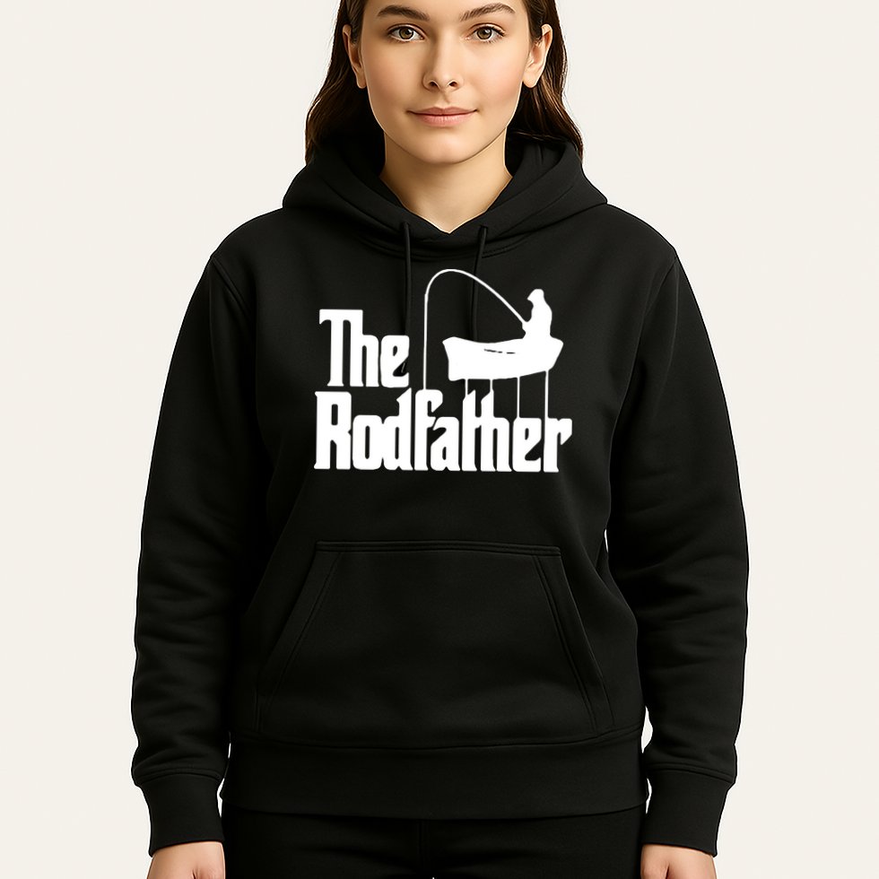 The Rod Father Funny Fishing Dad Hoodie