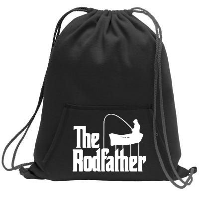 The Rod Father Funny Fishing Dad Sweatshirt Cinch Pack Bag