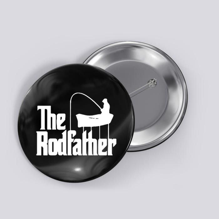 The Rod Father Funny Fishing Dad Button