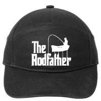 The Rod Father Funny Fishing Dad 7-Panel Snapback Hat