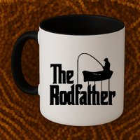 The Rod Father Funny Fishing Dad Mug