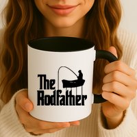 The Rod Father Funny Fishing Dad Mug