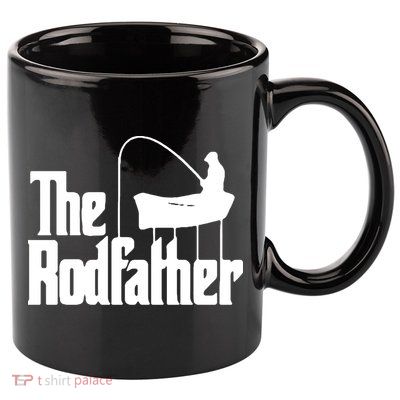 The Rod Father Funny Fishing Dad 11oz C Handle Ceramic Mug