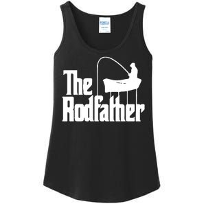 The Rod Father Funny Fishing Dad Ladies Essential Tank