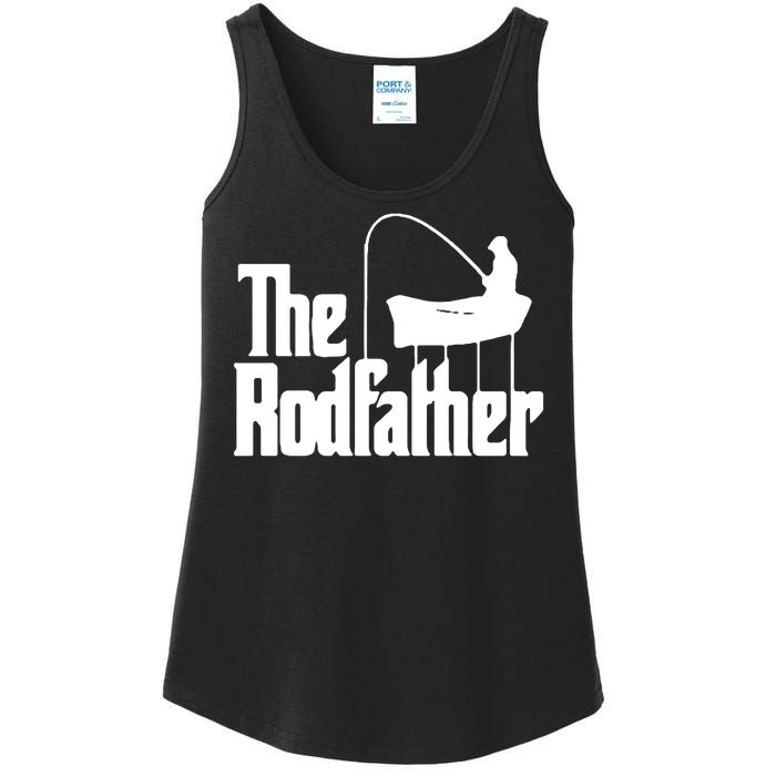 The Rod Father Funny Fishing Dad Ladies Essential Tank