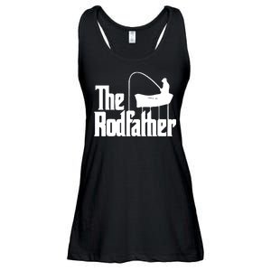 The Rod Father Funny Fishing Dad Ladies Essential Flowy Tank