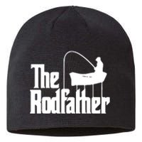 The Rod Father Funny Fishing Dad Sustainable Beanie