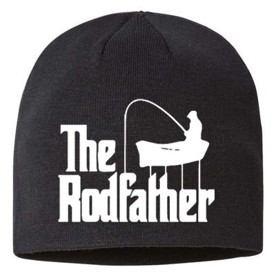 The Rod Father Funny Fishing Dad Sustainable Beanie