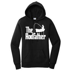 The Rod Father Funny Fishing Dad Women's Pullover Hoodie