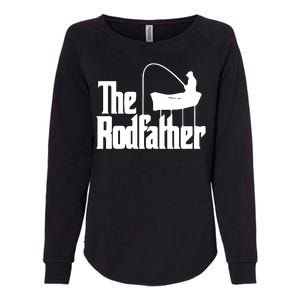 The Rod Father Funny Fishing Dad Womens California Wash Sweatshirt