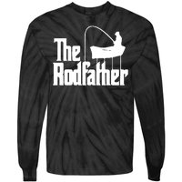 The Rod Father Funny Fishing Dad Tie-Dye Long Sleeve Shirt