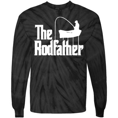 The Rod Father Funny Fishing Dad Tie-Dye Long Sleeve Shirt