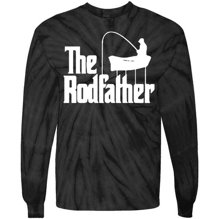 The Rod Father Funny Fishing Dad Tie-Dye Long Sleeve Shirt