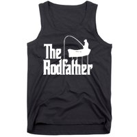 The Rod Father Funny Fishing Dad Tank Top