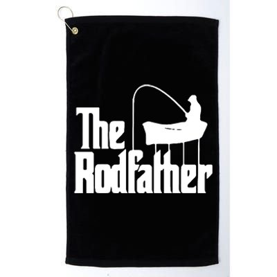 The Rod Father Funny Fishing Dad Platinum Collection Golf Towel