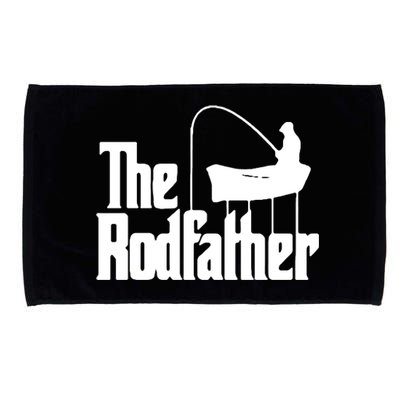 The Rod Father Funny Fishing Dad Microfiber Hand Towel