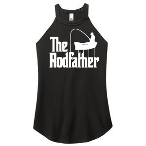 The Rod Father Funny Fishing Dad Women's Perfect Tri Rocker Tank