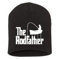 The Rod Father Funny Fishing Dad Short Acrylic Beanie