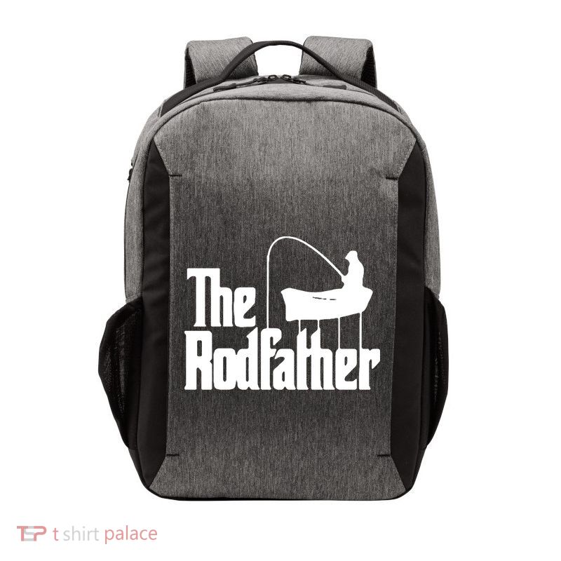 The Rod Father Funny Fishing Dad Vector Backpack