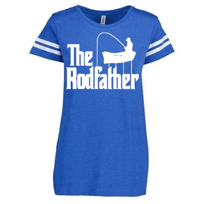 The Rod Father Funny Fishing Dad Enza Ladies Jersey Football T-Shirt