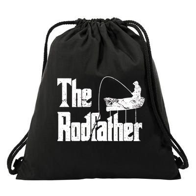 The Rodfather Drawstring Bag