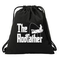 The Rodfather Drawstring Bag
