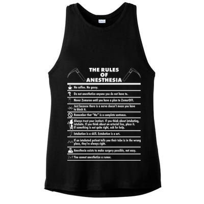 The Rules of Anesthesia Ladies PosiCharge Tri-Blend Wicking Tank
