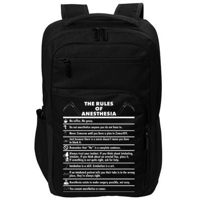 The Rules of Anesthesia Impact Tech Backpack