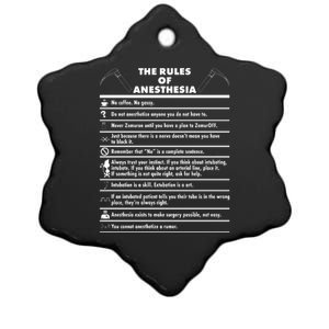 The Rules of Anesthesia Ceramic Star Ornament