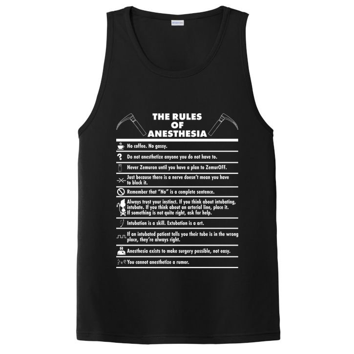 The Rules of Anesthesia PosiCharge Competitor Tank