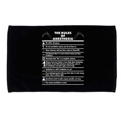 The Rules of Anesthesia Microfiber Hand Towel