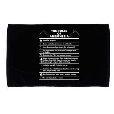 The Rules of Anesthesia Microfiber Hand Towel