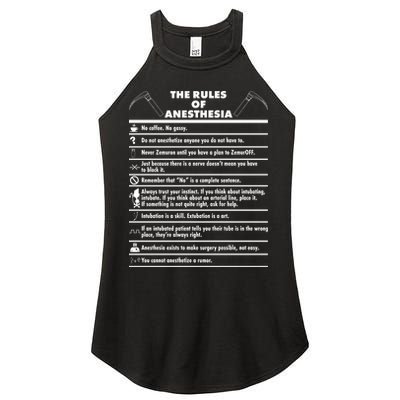 The Rules of Anesthesia Women's Perfect Tri Rocker Tank