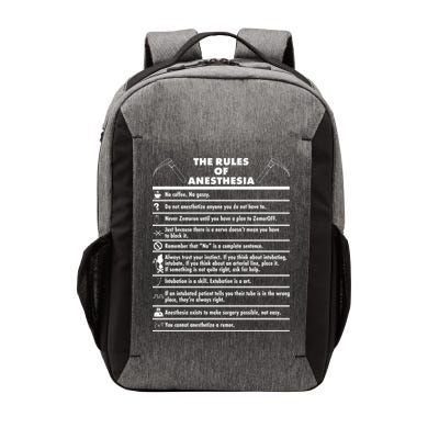 The Rules of Anesthesia Vector Backpack