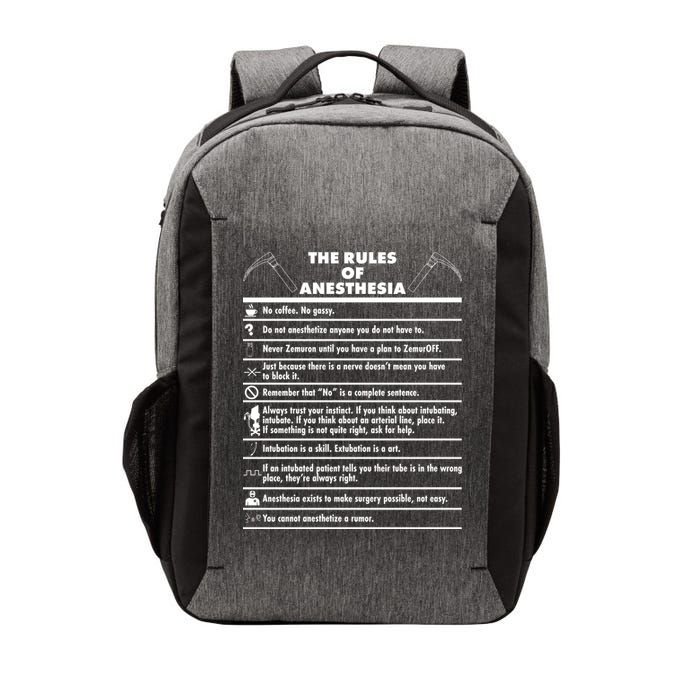 The Rules of Anesthesia Vector Backpack