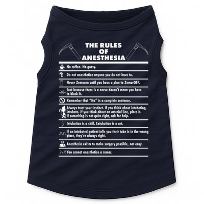 The Rules of Anesthesia Doggie Tank